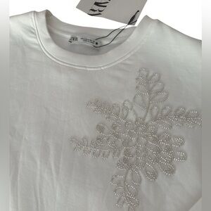 Zara Women Beaded Top